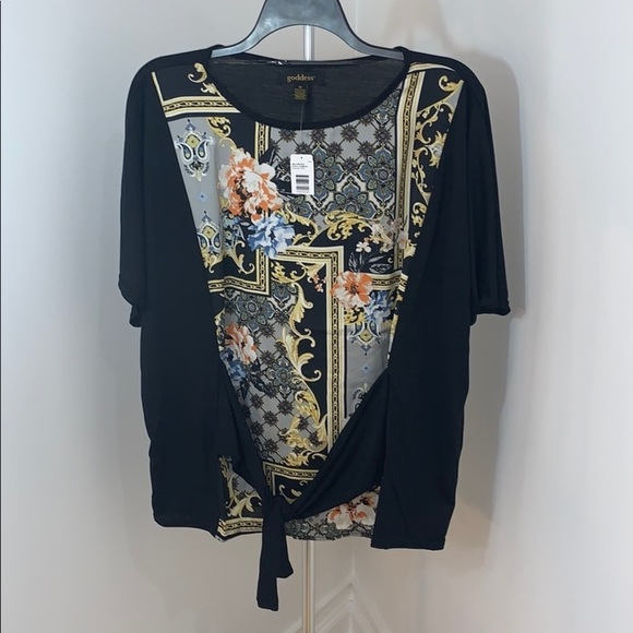 LAST ONE AVAILABLE!! - New Womens Goddess Plus Size Faux Layered Top - Picture 1 of 9